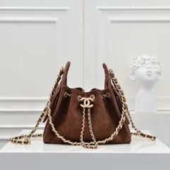 CHANEL スエード チェーン ショルダーバッグのサムネイル