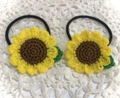 【専用】大きめひまわりのヘアゴム