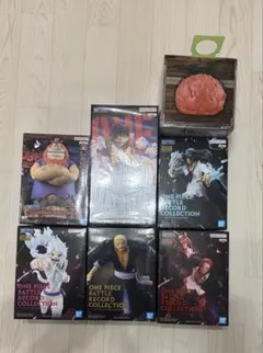 ワンピース フィギュアまとめ売り（6体）＆メラメラの実ルームライト