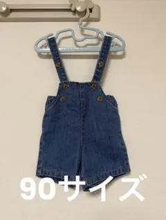 韓国子供服 monbebe デニムサスペンダーパンツ sサイズ