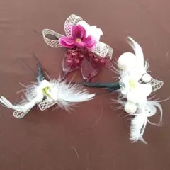 和装・洋装　髪飾り 3点セット