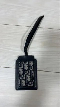 Dior ブラック レザー カードケース　ロゴ入り