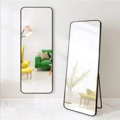 大型 スタンドミラー ホワイト 姿見 全身鏡 引取り限定 180×90 | Mercari