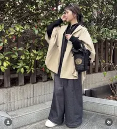 coca ポンチョトレンチコート　Mのサムネイル