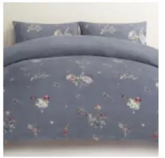 ニトリ　掛け布団カバー セミダブル(IB-i-W花柄TGYSD)グレー廃盤品