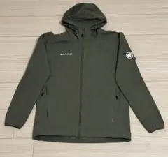 MAMMUT グラナイト ソフトシェル フーデッド ジャケット M オリーブ
