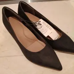 ユニクロ　チャンキーヒール　パンプス
