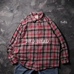 RED HEAD ネルシャツ チェック　コットン