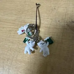 ビールを飲む猫のストラップ 3個セット(飲まねこ)のサムネイル