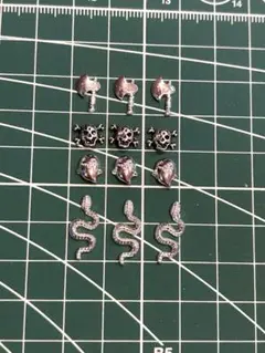 ネイルパーツ ハロウィン メタルパーツ 12個セット