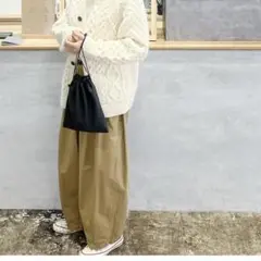 HARVESTY ハーベスティ　サーカスパンツ　カーキベージュ サイズ1