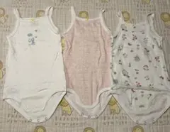 プチバトー　ベビー肌着 タンクトップ 3枚セット