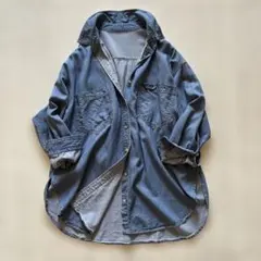 DOUX ARCHIVES テンセルデニムビッグシャツ ブルーのサムネイル