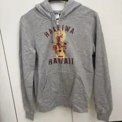 Haleiwa Hawaii プリント パーカー Sサイズ グレーのサムネイル