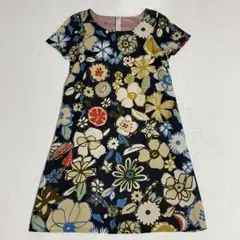 Jocomomola ホコモモラ　ひざ丈花柄ワンピース　日本製　シビラ　M