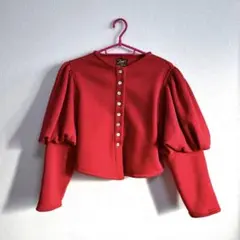 【2/28まで限定価格】Bourgine ブルジーヌ パフスリーブ カーディガン