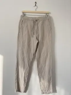 無印良品　ベージュ 麻(リネン) パンツ