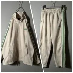 【試着のみ美品】アディダス セットアップ トラックジャケット 刺繍 人気Lサイズ