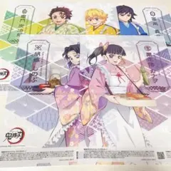 【鬼滅の刃×セブンイレブン】オリジナルクリアポスター フルコンプセット