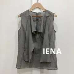 IENA イエナ ノースリーブ シアー ラッフル ブラウス 日本製