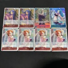 ワンピースカード　ネフェルタリ・ビビ 3種　ナミ　セット　赤青ビビ　アラバスタ