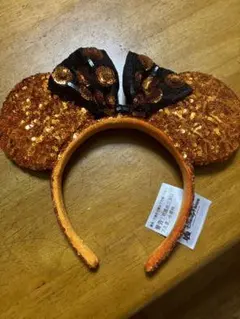 ディズニー ハロウィン スパンコール ミニーマウス カチューシャ