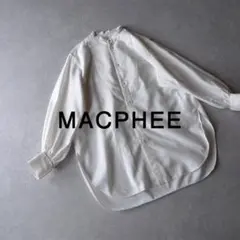 美品 トゥモローランド マカフィー 2万 ボサムチュニックシャツ ブラウス 9