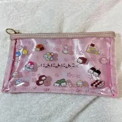 にゃんにゃんにゃんこ　クリアペンポーチ