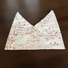 ハンドメイド　花火模様　風呂敷バッグ