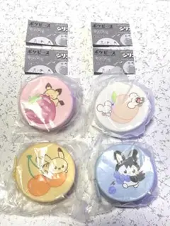 ポケピース　シリコンポーチ　ピカチュウ　ピチュー　ワッカネズミ　エモンガ