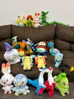 【19体セット】ポケモン ぬいぐるみ まとめ売り ホゲータ喋る レックウザ 他 19体セット】ポケモン ぬいぐるみ まとめ売り ホゲータ喋る レックウザ