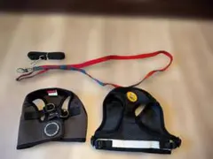 【未使用あり・４点セット】小型犬用（4～5kg）ハーネス2点＆リード2点のサムネイル