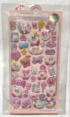 ３Ｄ 立体 ボンボンドロップシール 蓄光✨カービー