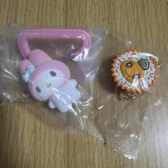 サンリオ カラビナマスコットチャーム マイメロ　たまごっち　手作りおやつチャーム