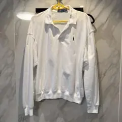 POLO Ralph Lauren ポロシャツスウェット　ホワイト　M