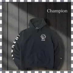 5463/チャンピオン 企業プリント パーカープルオーバー M