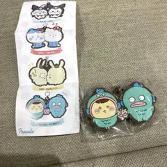 ちいかわ✖️サンリオキャラクターズなかよしラバーマスコット　くりまん　ハンギョドン