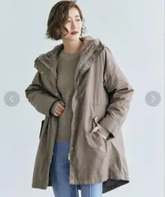 grove 3WAYフェイクファーライナーモッズコート Lサイズ