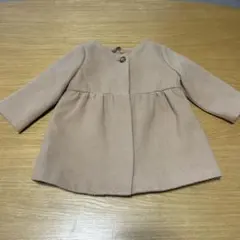 GAP ベビー ベージュ ボタン付き ジャケット ノーカラーコート 80cm