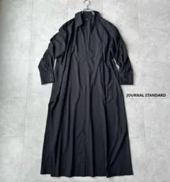 F｜ジャーナルスタンダード｜クリアツイルディープネックワンピース シャツワンピ