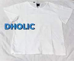 DHOLIC バックリボン 半袖カットソー ホワイト　黒リボン　M Lのサムネイル