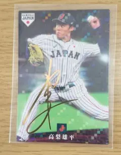 楽天イーグルス 高梨雄平 金箔サイン入り 2019 野球チップスカード カルビー