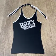 ROXY 【M】ホルターネック トップス Y2K ブラックのサムネイル