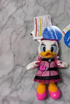 ディズニー　デイジー　ぬいぐるみバッジ　クラブマウスビート