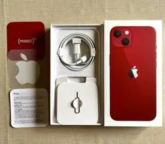 Apple iPhone 13 RED 本体 未使用ケーブル＆ガラスフィルム付 - メルカリ