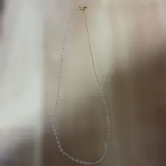 シルバー ゴールド リンクチェーン ネックレス