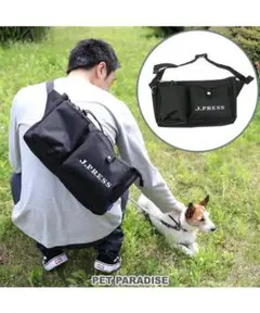 J.PRESS ブラック お散歩　ショルダーバッグ