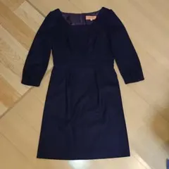 SunaUna パープル 膝丈ワンピース 厚手