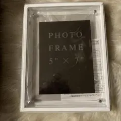 フォトフレーム 5×7インチ ホワイト