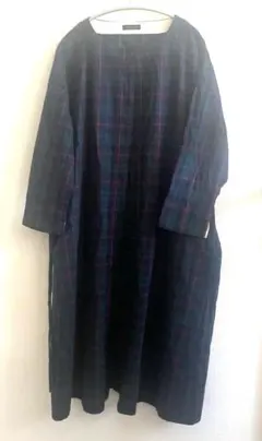 未使用 Lu Cut コート ワンピース 羽織り カーディガン ロング チェック